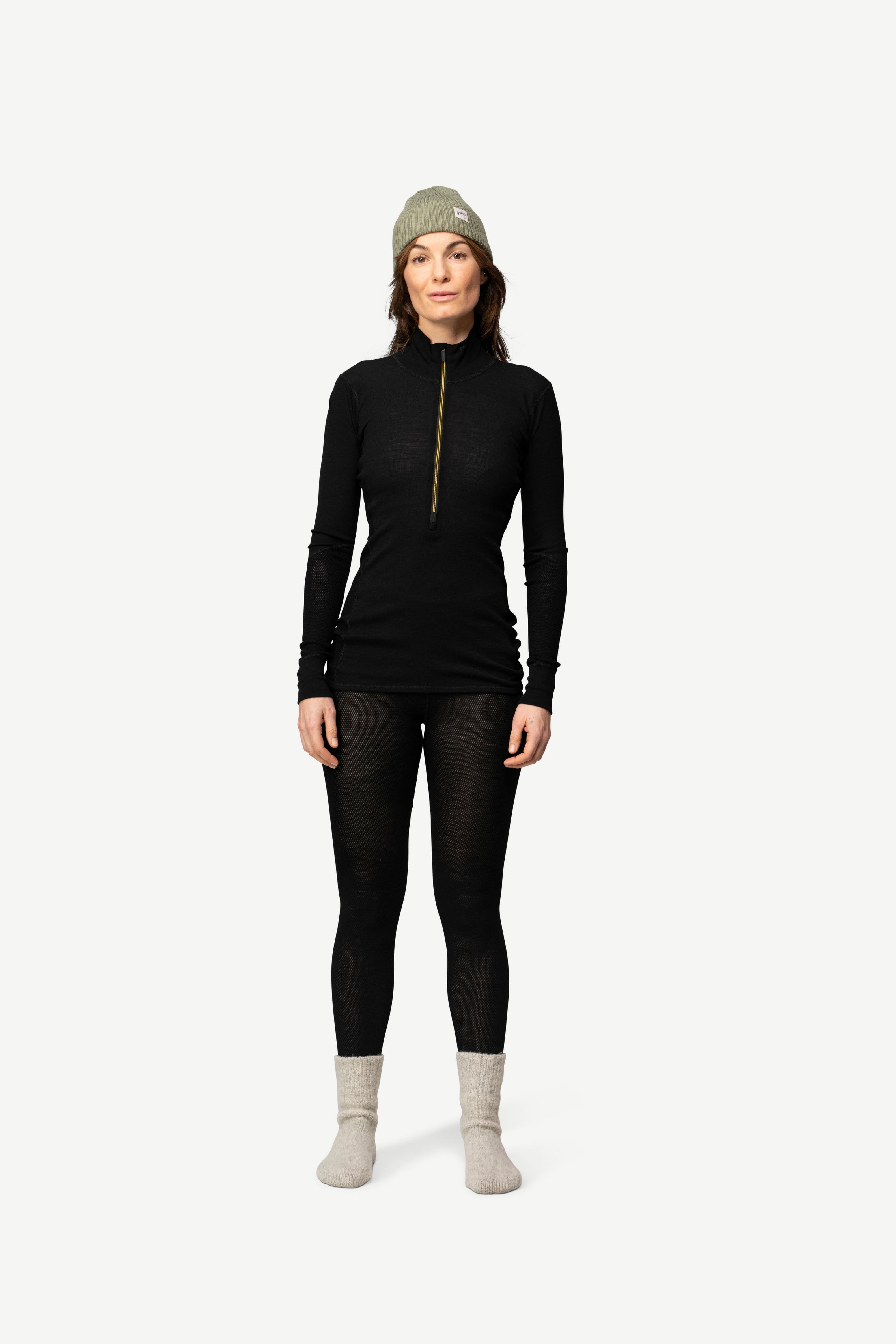 W Triko DEVOLD WOOL MESH 190 ZIP NECK - náhled 2