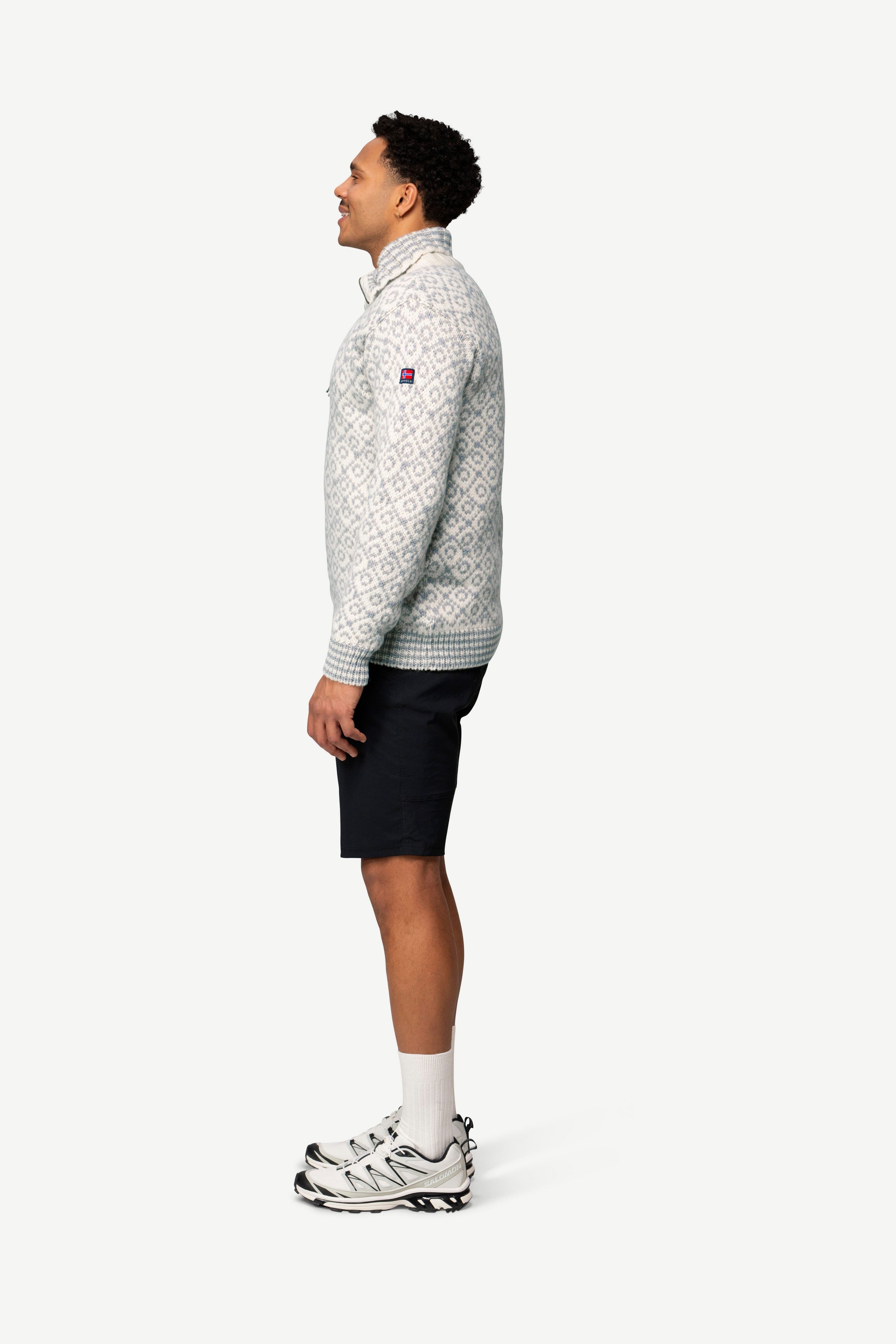 Svetr DEVOLD SVALBARD WOOL ZIP NECK - náhled 3