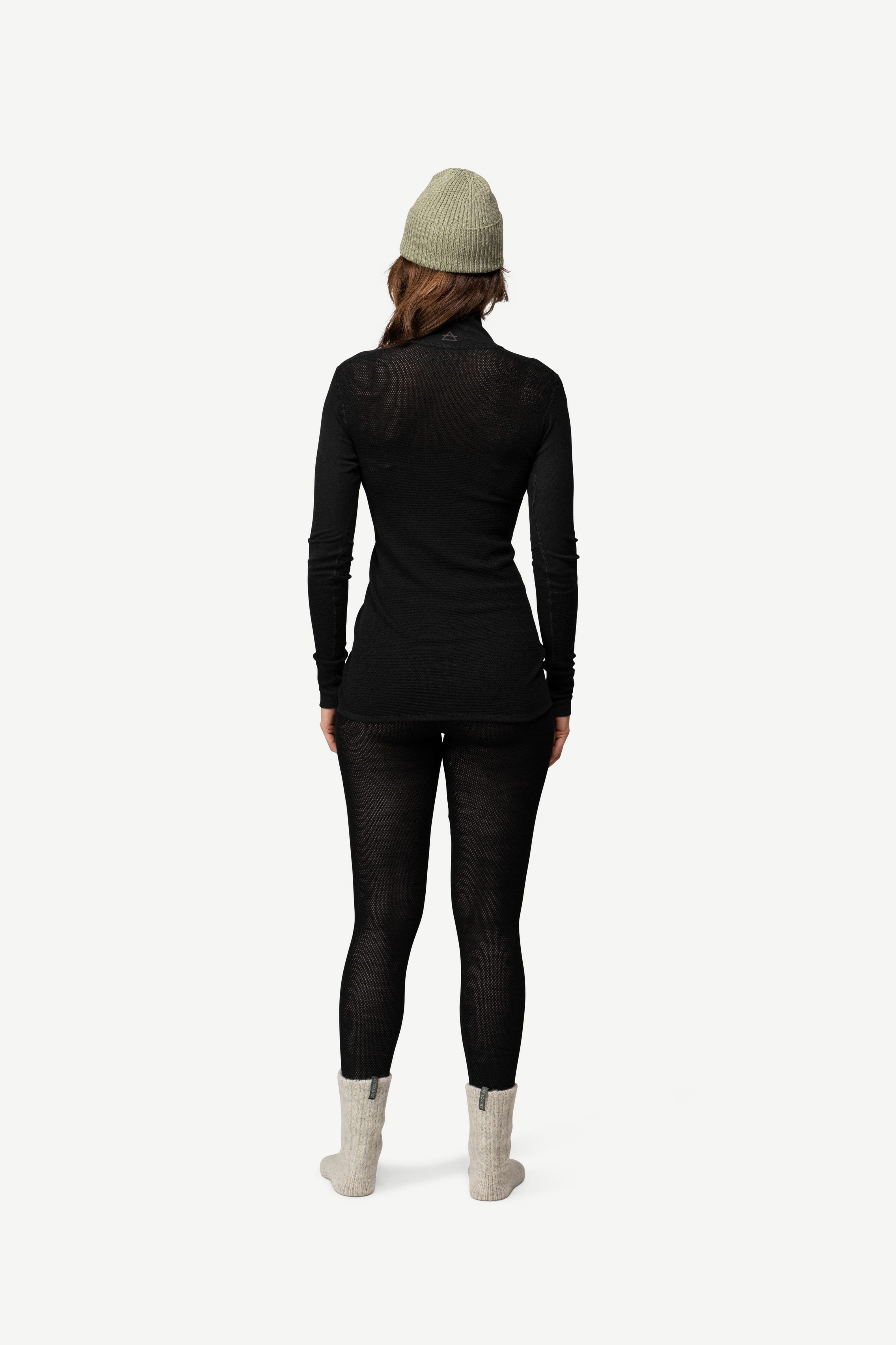 W Triko DEVOLD WOOL MESH 190 ZIP NECK - náhled 4