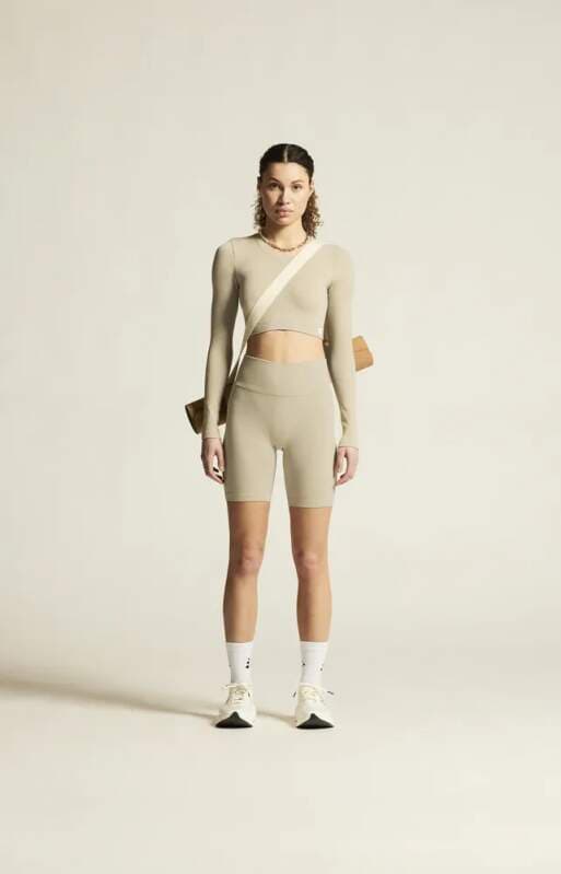 W Top CRAFT Collective Rib Cropped LS - náhled 2
