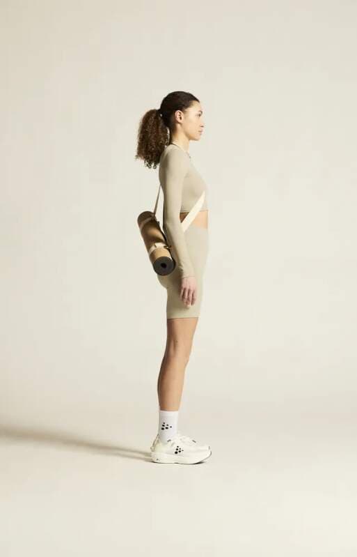 W Top CRAFT Collective Rib Cropped LS - náhled 3