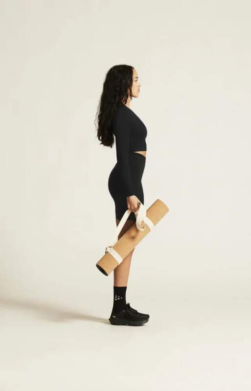 W Top CRAFT Collective Rib Cropped LS - náhled 3