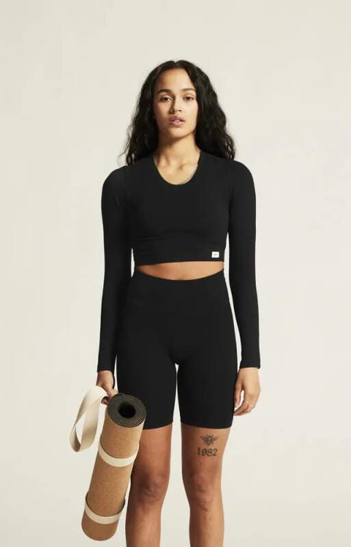 W Top CRAFT Collective Rib Cropped LS - náhled 5