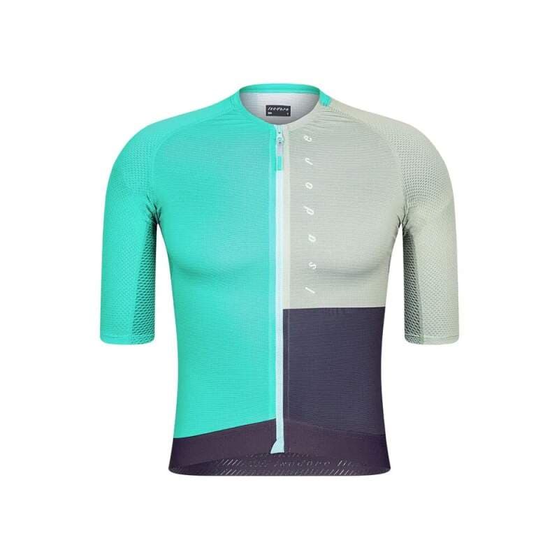 Cyklodres ISADORE  Alternative Jersey Peacock Green