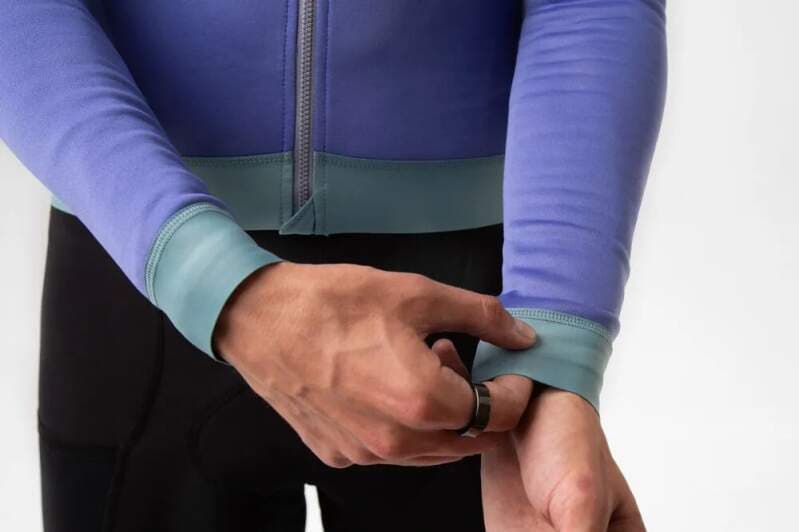 Cyklodres ISADORE  Alternative Eco Fleece Long Sleeve Jersey Iris - náhled 4