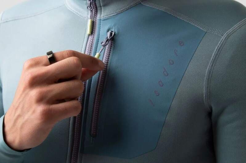 Cyklodres ISADORE  Alternative Eco Fleece Long Sleeve Jersey Slate - náhled 4