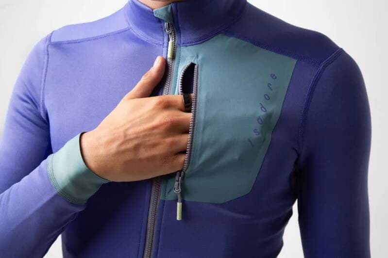Cyklodres ISADORE  Alternative Eco Fleece Long Sleeve Jersey Iris - náhled 5