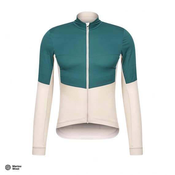 Cyklodres ISADORE Signature Wind Block Long Sleeve Jersey Pelican