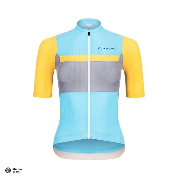 W Cyklodres ISADORE Patchwork Air Jersey Aquarelle