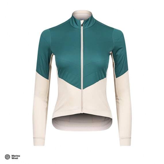 W Cyklodres ISADORE Signature Wind Block Long Sleeve Jersey Pelican