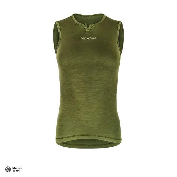 W Triko ISADORE Merino Sleeveless Baselayer Avocado