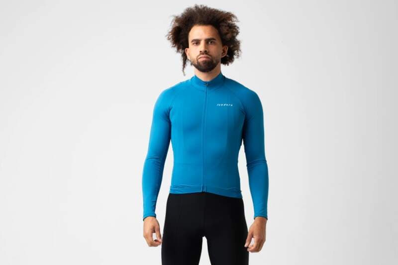 Cyklodres ISADORE Debut Long Sleeve Jersey Mykonos Blue - náhled 2
