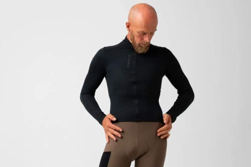 Cyklodres ISADORE Signature Thermal Long Sleeve Jersey Anthracite - náhled 2