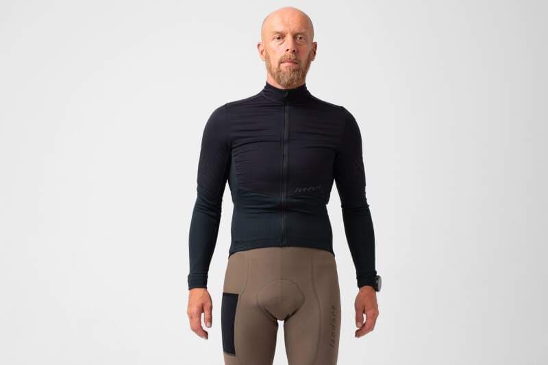 Cyklodres ISADORE Signature Wind Block Long Sleeve Jersey Anthracite - náhled 2