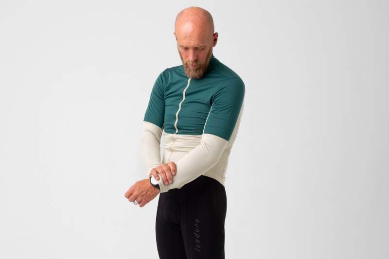 Cyklodres ISADORE Signature Wind Block Long Sleeve Jersey Pelican - náhled 2