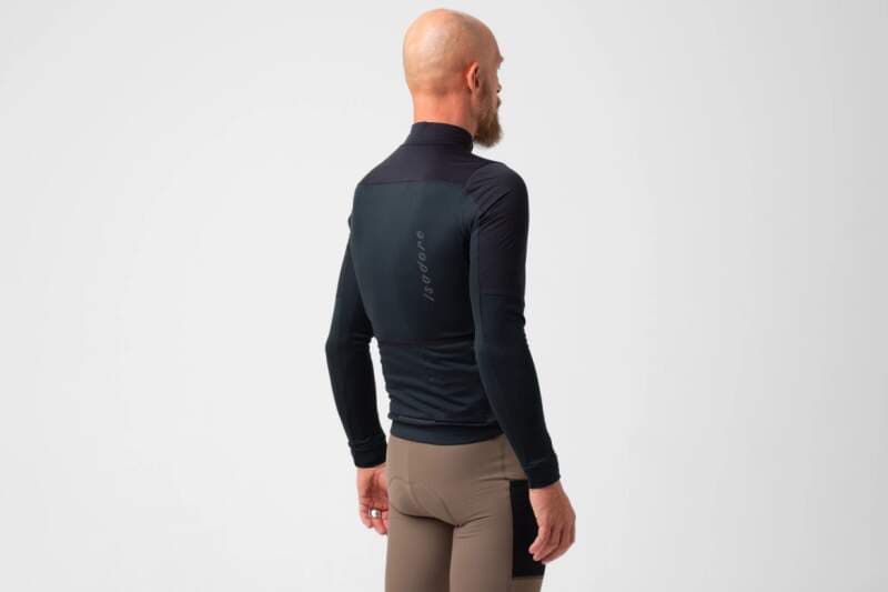 Cyklodres ISADORE Signature Wind Block Long Sleeve Jersey Anthracite - náhled 3