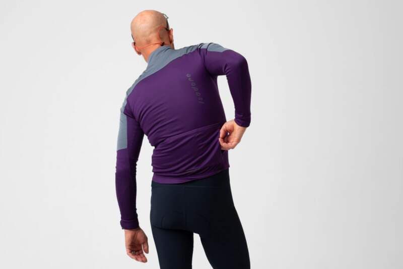 Cyklodres ISADORE Signature Wind Block Long Sleeve Jersey Blackberry Cordial - náhled 3