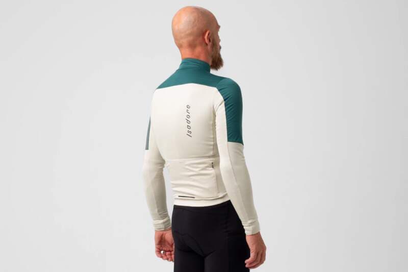 Cyklodres ISADORE Signature Wind Block Long Sleeve Jersey Pelican - náhled 3