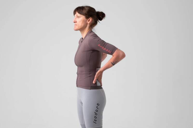 W Cyklodres ISADORE Echelon Aero Jersey Plum Truffle - náhled 3