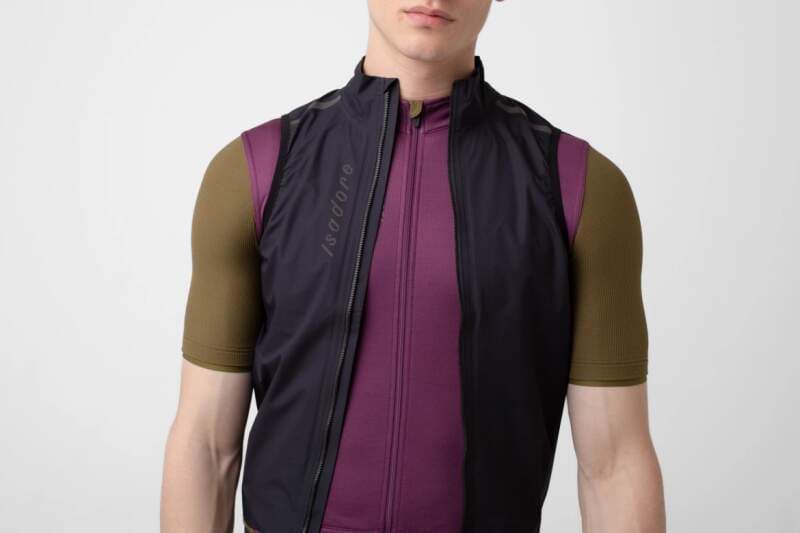 Cyklovesta ISADORE Signature Rain Gilet Anthracite - náhled 4