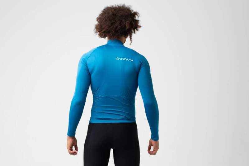 Cyklodres ISADORE Debut Long Sleeve Jersey Mykonos Blue - náhled 4