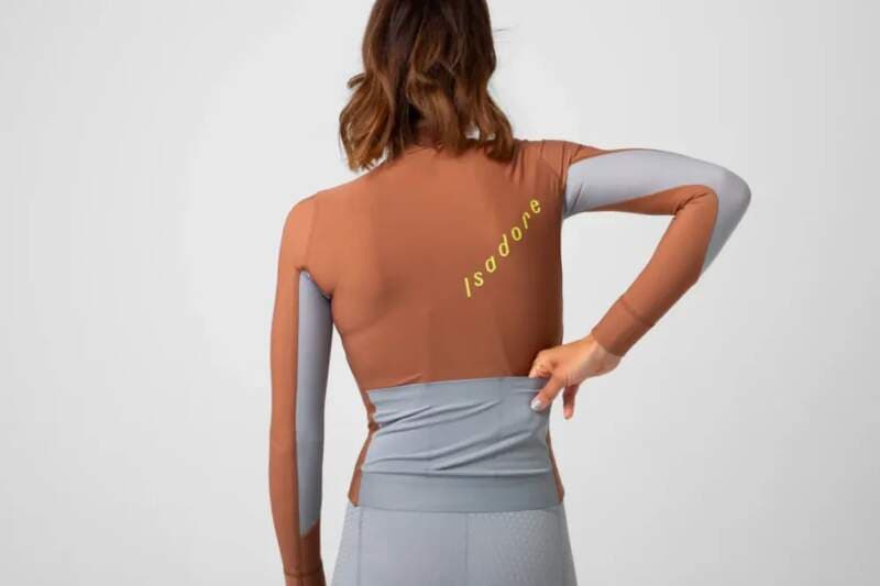 W Cyklodres ISADORE Echelon Thermal Long Sleeve Jersey Argan Oil - náhled 4