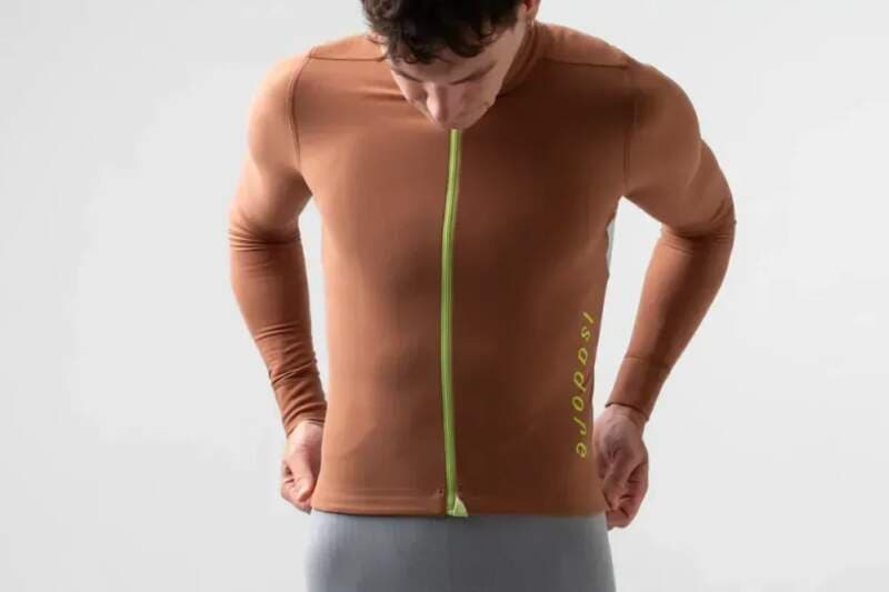 Cyklodres ISADORE Echelon Thermal Long Sleeve Jersey Argan Oil - náhled 5
