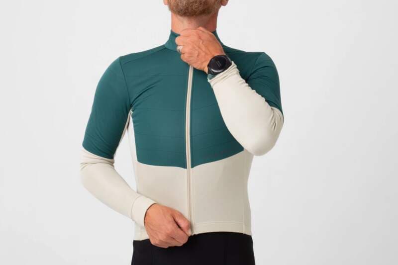 Cyklodres ISADORE Signature Wind Block Long Sleeve Jersey Pelican - náhled 5