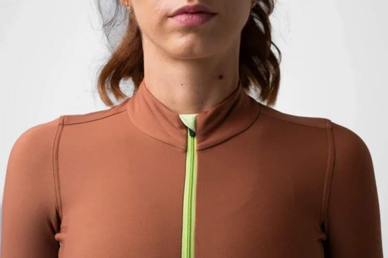 W Cyklodres ISADORE Echelon Thermal Long Sleeve Jersey Argan Oil - náhled 5